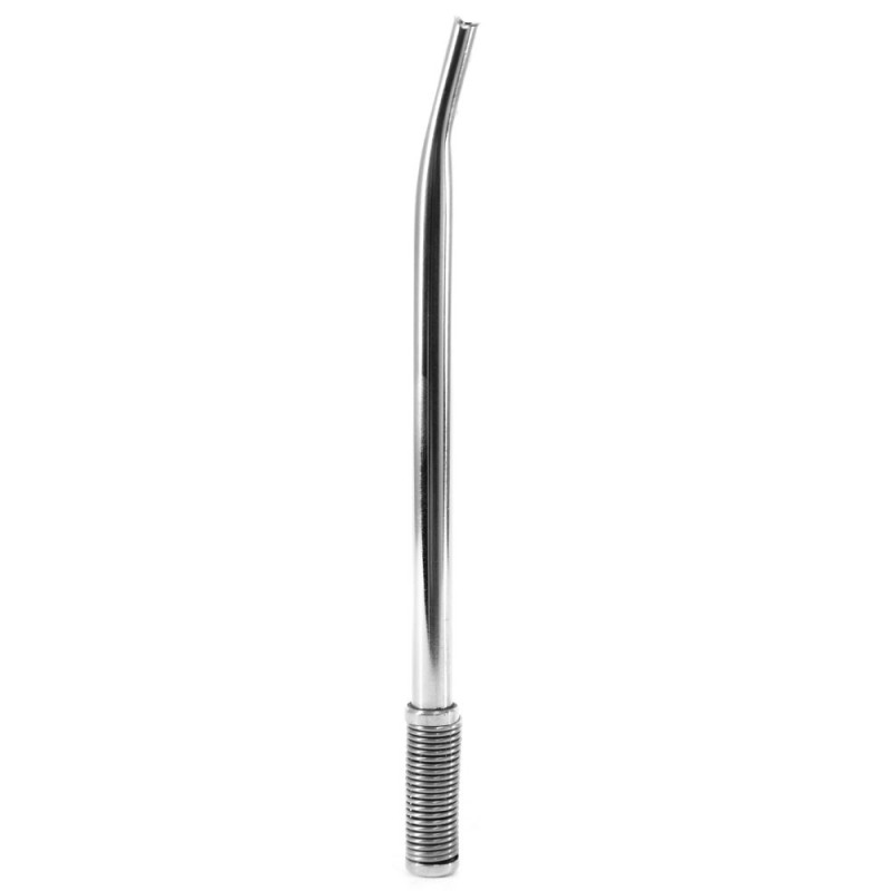 Kit Bomba e Copo Quadrado Terere 19cm Aço Inox Lisa Prata Bojo Mola