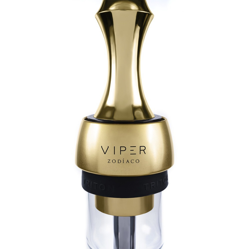 Narguile Triton Viper Zodíaco Peixes Dourado Ouro Completo